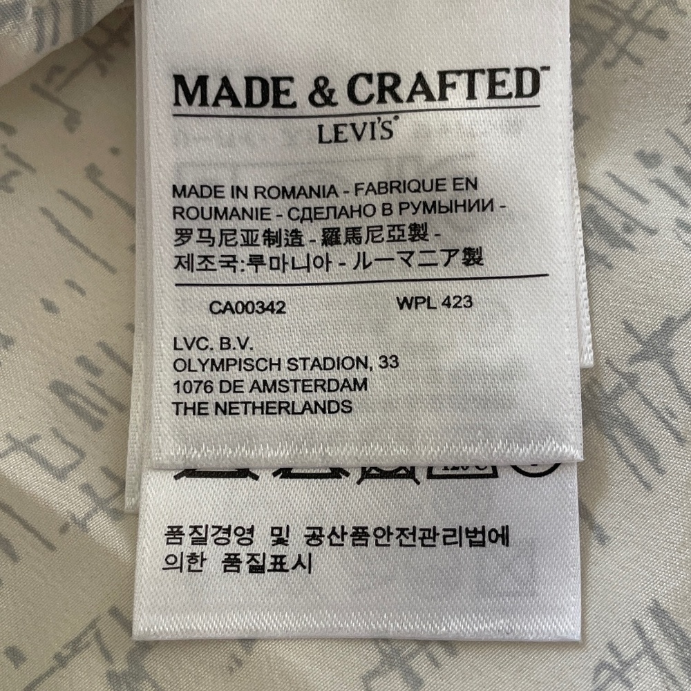 Levi's Made & Crafted Silk‎ Blouse Size Small - Picture 6 of 6